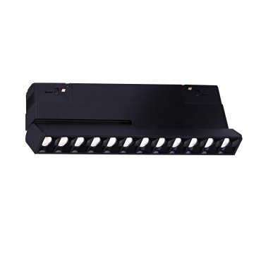 VK Lighting Kona - magnetisches Schienensystem - schwenkbarer Schienenstrahl - 22 x 2 x 9,6 cm - 17W dimmbar LED inkl. - schwarz