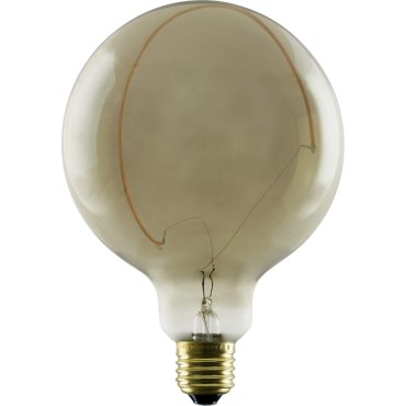 Segula LED-Lampe - Illusion Globe Crescent Slanting - Ø 12,5 x 18 cm - E27 - 6W dimmbar - 1900K - rauchfarben