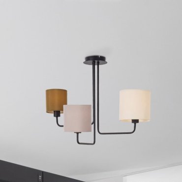 Nova Luce Bitonto - Pendelleuchte - Ø 56,2 x 43 cm - sand schwarz, grau, braun und elfenbein