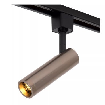 Lucide Track Grado Spot auf Schiene – 1-Phasen-Schienensystem – Ø 3,9 x 13,5 cm – Eisen grau