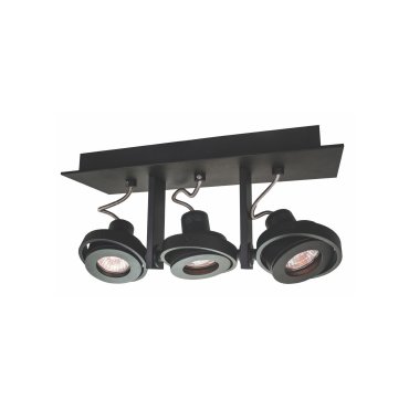 Artdelight Meist - Aufbaustrahler 3L - 34,5 x 11,5 x 15 cm - schwarz