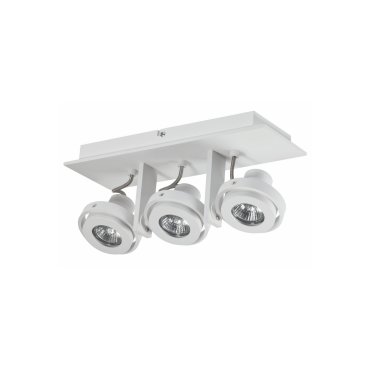 Artdelight Meist - Aufbaustrahler 3L - 34,5 x 11,5 x 15 cm - weiß