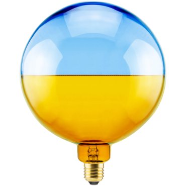 Segula LED-Lampe - 2Tone - Ø 18,8 x 24,5 cm - E27 - 6W dimmbar - 1900K - amber und blau