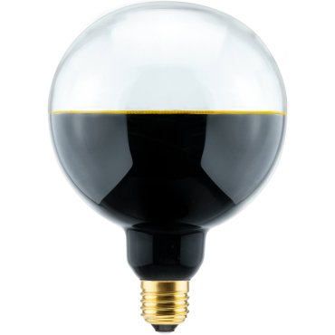 Segula LED-Lampe - 2Tone Globe - Ø 12,7 x 18 cm - E27 - 5W dimmbar - 1900K - schwarz und transparent