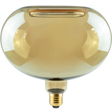 Segula LED-Lampe - Floating Oval - Ø 20 x 19 cm - E27 - 4.5W dimmbar - 2200K - bernsteinfarben