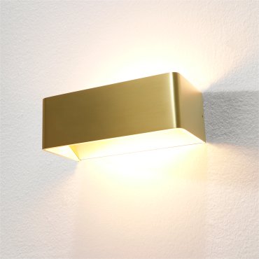 Artdelight Mainz - Wandleuchte - 20 x 10 x 7 cm - 2 x 3W dimmbare LED inkl. - Gold gebürstet