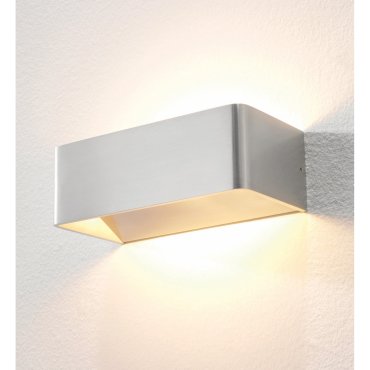 Artdelight Mainz - Wandleuchte - 20 x 10 x 7 cm - 2 x 3W dimmbare LED inkl - gebürstetes Aluminium