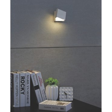 Artdelight Kapo - Wandleuchte - 8 x 5,3 x 11 cm - 6W dimmbare LED inkl - weiß
