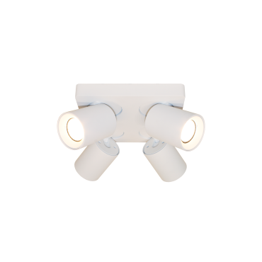 Artdelight Megano - Aufbaustrahler 4L - 20 x 20 x 11,5 cm - weiß
