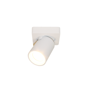 Artdelight Megano - Aufbaustrahler 1L - 10 x 10 x 11,5 cm - weiß
