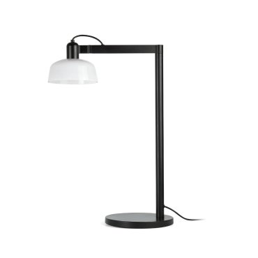 Faro Tatawin - Tischleuchte - 25 x 45,4 x 57,5 cm - Schwarz und Milchglas
