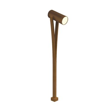 VK Lighting Stili - Gartenleuchte - 7,5 x 19,4 x 80 cm - 10W LED inkl. - braun