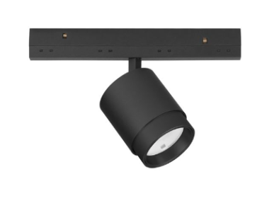 Nova Luce Ultra Slim - Stromschienenstrahler - Abstrahlwinkel einstellbar von 15 bis 36 Grad - Ø 5,5 cm - inkl. 10W LED - schwarz