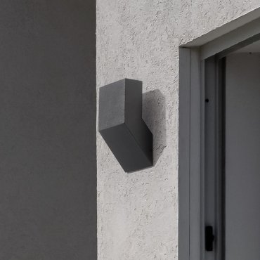 Nova Luce Brigitta - Außenwandleuchte - 12 x 20,8 x 8,3 cm - 6W LED inkl. - IP65 - Sand schwarz