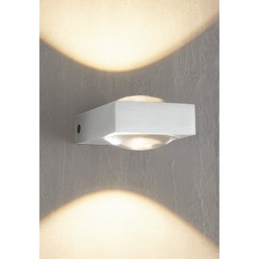 Artdelight Jena - Wandleuchte - 9,5 x 7 x 3,5 cm - 2 x 3W dimmbare LED inkl - Aluminium