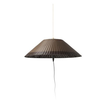 Faro Saigon - tragbare Lampe mit Stecker - Ø 35 x 30,5 cm - IP65 - braun