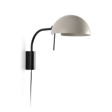 Faro Dominica - Wandleuchte mit Schalter - 32,9 x 25 x 50,2 cm - mattschwarz und beige