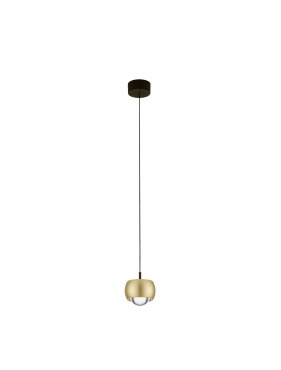 Nova Luce Conga - Hängelampe - Ø 9,6 x 140 cm - 13W LED inkl. - gold