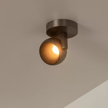 Lucide Esfera - Aufbaustrahler - Ø 11,2 x 10,1 cm - 10W dimmbare LED inkl. - Eisen grau