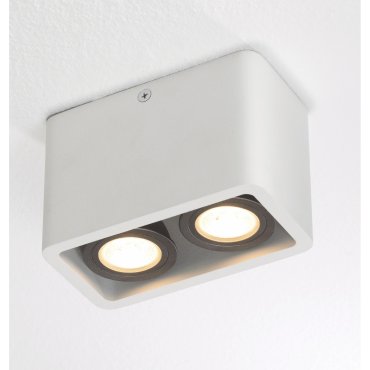 Artdelight Bronx2 - Aufbaustrahler 2L - 13 x 7 x 8,5 cm - weiß