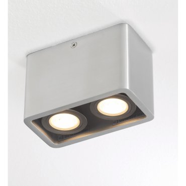 Artdelight Bronx2 - Aufbaustrahler 2L - 13 x 7 x 8,5 cm - Aluminium