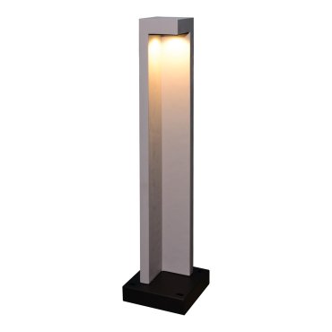 VK Lighting Trigono - Gartenleuchte - 18 x 18 x 70 cm - 6.5W LED inkl. - IP65 - grau