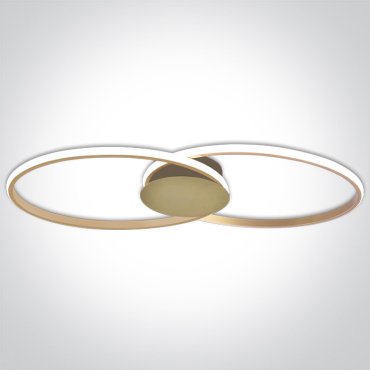 ONE Light Dekorativ - Deckenleuchte - 71 x 6 cm - 40W dimmbare LED inkl - champagner