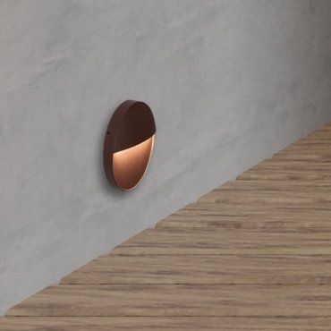 Nova Luce Rodix - Außenwandleuchte - Ø 16 x 3,1 cm - 5W LED inkl. - IP54 - corten