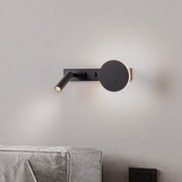Nova Luce Noima - wandleuchte - 28,5 x 10 x 8,5 cm - 9W LED inkl. - Sand Schwarz