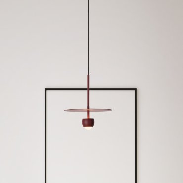 Nova Luce Edem - Hängelampe - Ø 30 x 217 cm - 8W LED inkl. - rot