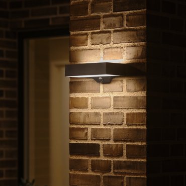 Nordlux Monay Square Solar - außenwandleuchte - 22 x 7,4 x 13,3 cm - 5W LED inkl. - IP44 - schwarz