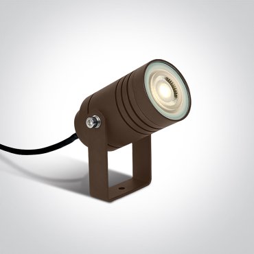 ONE Light GU10 Garden - Bodenspot auf Erdspieß - 13,2 x 11,2 cm - IP65 - braun