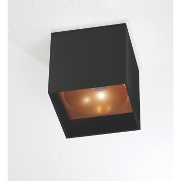 Artdelight Brock - Deckenleuchte - 10 x 10 x 10 cm - 7W dimmbare LED inkl - schwarz und gold