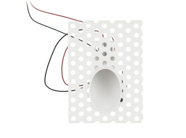 Projectlight Boulogne - Wandeinbauleuchte - 8 x 11 cm - 1W dimmbare LED inkl. - weiß