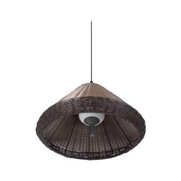 Faro Saigon - Hängeleuchte Kegelkappe - Ø 68 x 38 cm - IP65 - braun