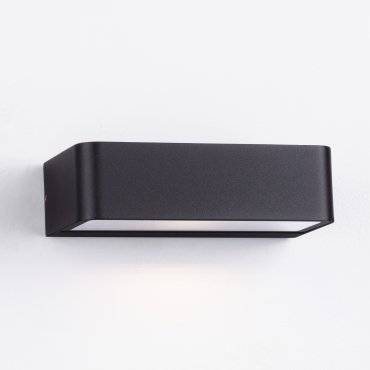 Nova Luce Videno - solarbetriebener Außenwandleuchte - 20 x 5,5 x 10,3 cm - 2W LED inkl. - IP65 - dunkel anthrazit