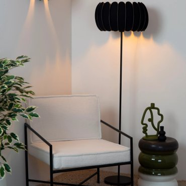 Lucide Spencer - Stehleuchte - Ø 40 x 156 cm - schwarz