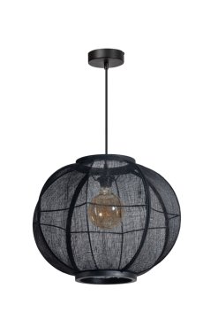 ETH Fabric – hängelampe – Ø 48 x 300 cm – schwarz
