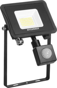 Sylvania Start Flood Flat - Strahler mit Infrarotsensor - 12,5 x 19 x 5,2 cm - 27W - IP65 - schwarz