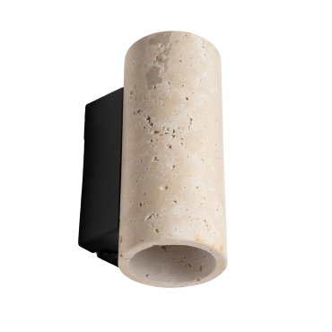 Maxlight Tek - Wandleuchte - 7 x 17 x 9,5 cm - Travertin