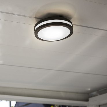 Lutec Titan - Wand-/Deckenleuchte - 26 x 9 x 26 cm - IP54 - dunkelgrau