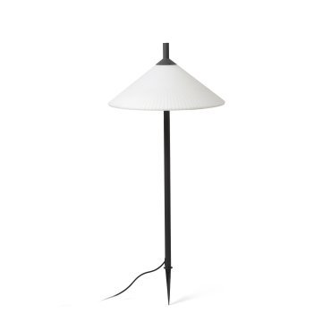 Faro Saigon - Bodenspot auf Erdspieß mit Steckeranschluss - Ø 55 x 135 cm - IP65 - matt weiß