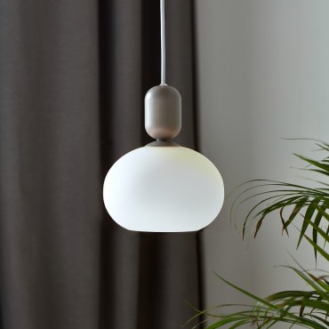Nordlux Notti - Hängeleuchte - Ø 20 x 223,8 cm - grau und weiß