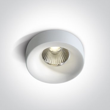 ONE Light Floating Ring Range - Einbaustrahler - Ø 85 mm, 68mm Einbaumaß - 12W LED inkl. - IP65 - weiß