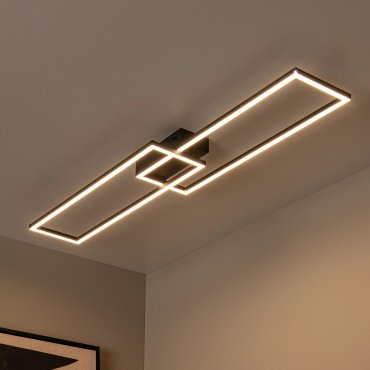 Lucide Arianne - Deckenleuchte - 22 x 93 cm - 23W LED inkl. - einstellbare Lichtfarbe - schwarz