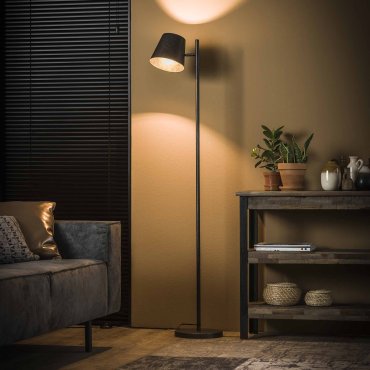 Vico Shade - Stehleuchte - 157 cm - Holzkohle