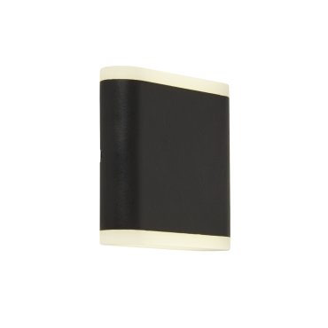 Searchlight Amble - Außenwandleuchte - 11,5 x 11 cm - 8W LED inkl - IP44 - schwarz