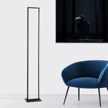 Nova Luce Wenna - Stehleuchte - 26 x 16 x 153 cm - 36W LED inkl - mattschwarz