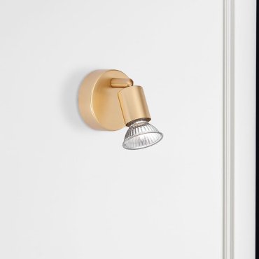 Nova Luce Lup - Aufbaustrahler 1L - 8 x 6,7 x 10,9 cm - satiniert gold