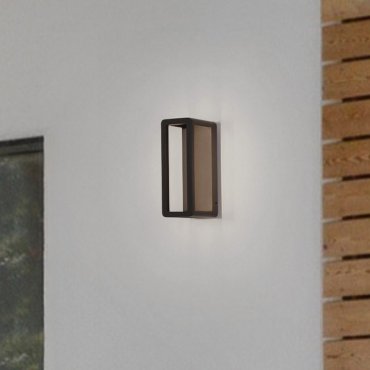 Nova Luce Cosmic - Außenwandleuchte - 8,6 x 23 x 12,5 cm - 9W LED inkl. - IP65 - dunkel anthrazit